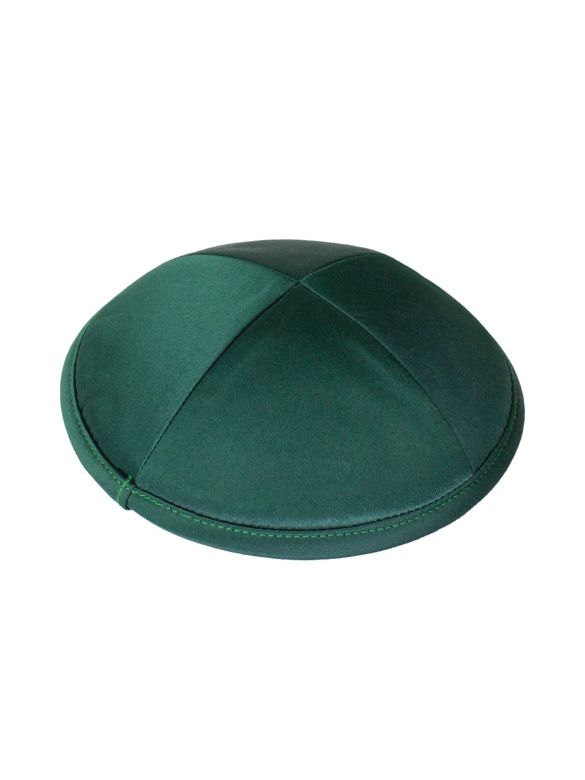 Dark Green Deluxe Satin Kippah | Kippahs | Judaica